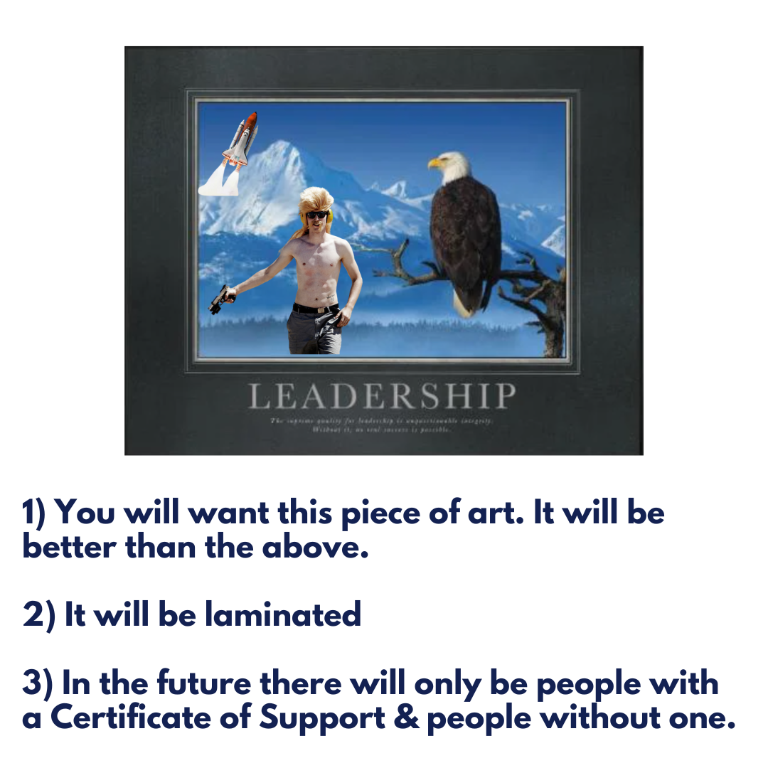 Certificate of Support