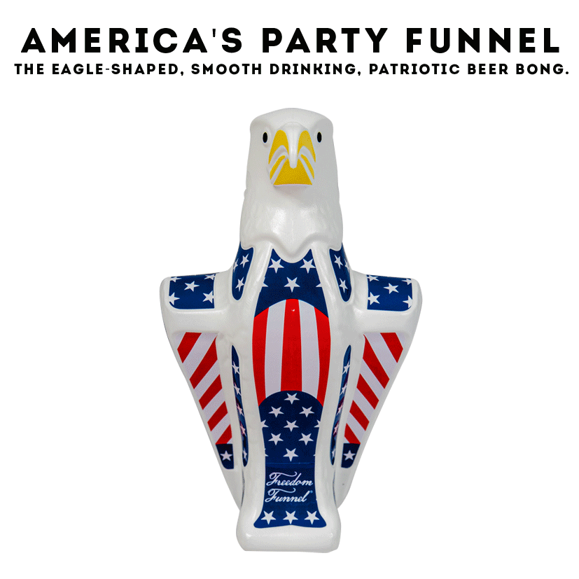 The patriotic eagle beer bong