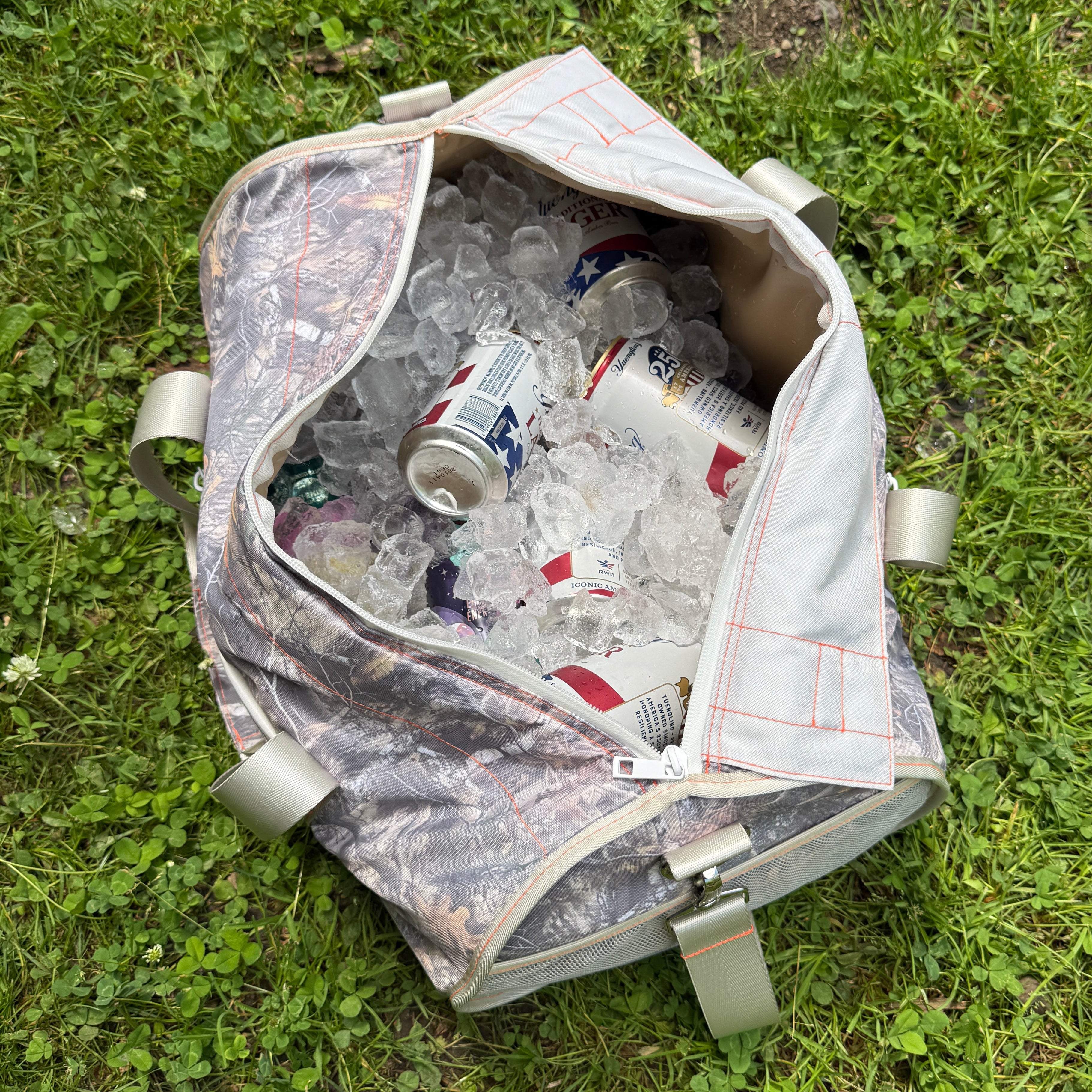 Varsity Cooler Backwoods Camo Duffel – Freedom Funnel