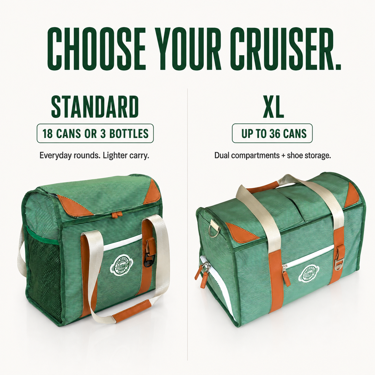 ourse Cruiser Standard and Course Cruiser XL size comparison
